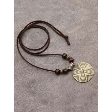 Stylish GelConnie Wooden Bead Necklace for Women