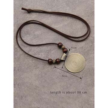 Stylish GelConnie Wooden Bead Necklace for Women