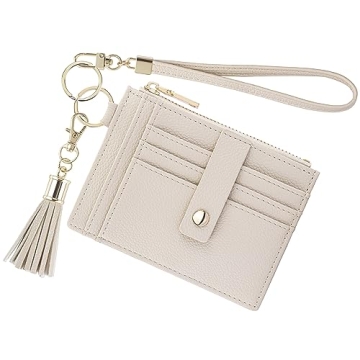 New Fashion Kingdom Wristlet Keychain Wallet for Women - Compact RFID Blocking