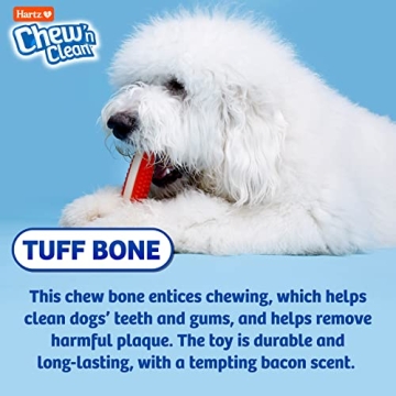 Hartz Chew 'n Clean Tuff Bone for Happy Canines