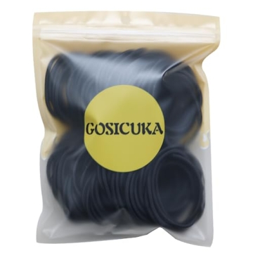 Durable Black Hair Ties for Thick Curly Hair No Damage