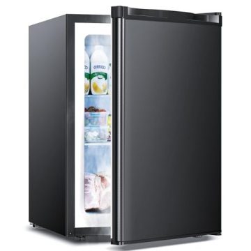 Compact Electactic 2.1 Cu.ft Mini Upright Freezer - Adjustable Thermostat & Removable Shelves