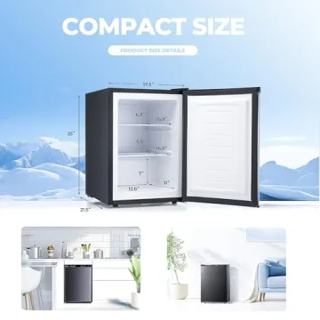 Electactic Mini Upright Freezer - 2.1 Cu.ft Flexibility