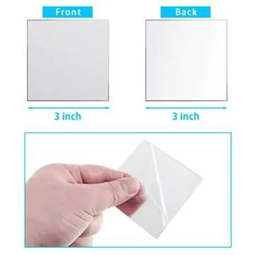 Jetec 25 Pieces Mini Size Acrylic Square Mirror Adhesive Small Square Mirror Tiles for Crafts and DIY Projects Supplies(25 Pcs,3 Inches)
