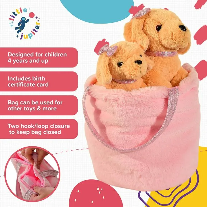 Golden Retriever Stuffed Animals Set for Kids 4-7