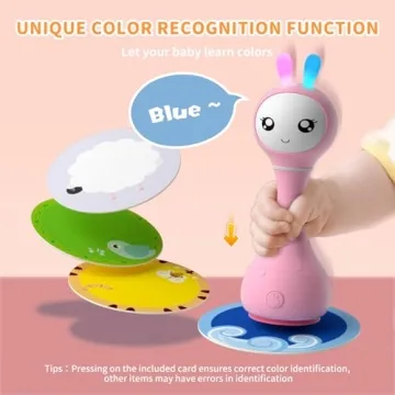 Alilo Smarty Bunny Musical Rattle for Infants and Toddlers