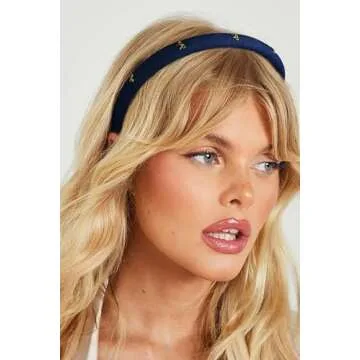 TEBIEKOY Denim Bow Headbands for Women & Girls