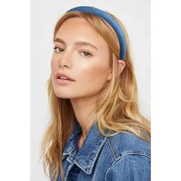 TEBIEKOY Denim Bow Headbands for Women & Girls