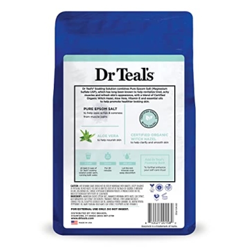 Dr Teal's Epsom Salt Soak with Aloe and Witch Hazel, 3 lbs
