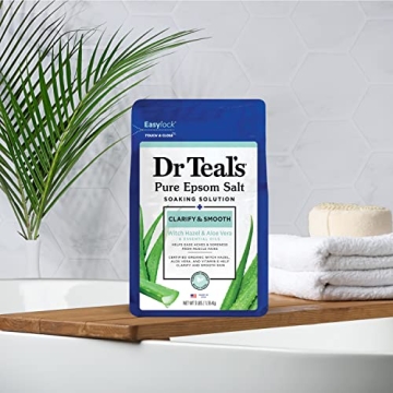 Dr Teal's Epsom Salt Soak with Aloe and Witch Hazel, 3 lbs