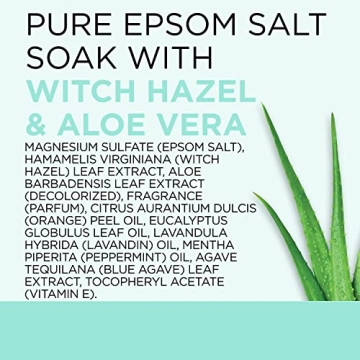 Dr Teal's Epsom Salt Soak with Aloe and Witch Hazel, 3 lbs