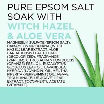 Dr Teal's Epsom Salt Soak with Aloe and Witch Hazel, 3 lbs