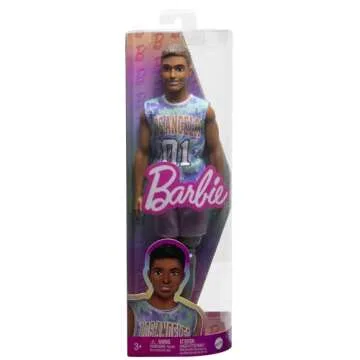 Barbie Fashionistas Ken Fashion Doll #212 with Prosthetic Leg Wearing Removable Los Angeles Jersey, Purple Shorts & Sneakers