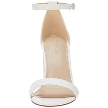 The Drop Women's Rebecca Strappy High Block-Heel Sandal, White, 7.5