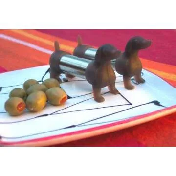 Kikkerland Dachshund Salt and Pepper Shakers - Fun Kitchen Store Essentials