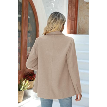 Versatile Womens Casual Blazer Notched Collar with Pockets