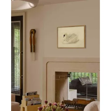 Vintage Swan Canvas Prints for Aesthetic Home Decor