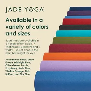JadeYoga Harmony Yoga Mat - Eco-Friendly & Non-Slip