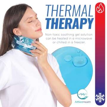 Reusable Hot and Cold Gel Ice Packs for Injuries - Cold Compress, Ice Pack, Gel Ice Packs, Cold Pack...