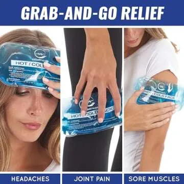 Reusable Hot and Cold Gel Ice Packs for Injuries - Cold Compress, Ice Pack, Gel Ice Packs, Cold Pack, Gel Ice Pack, Cold Packs for Injuries - 7 Pack