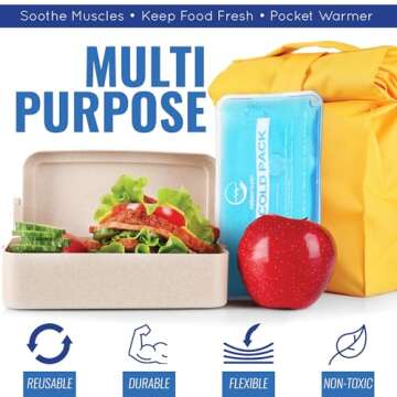 Reusable Hot and Cold Gel Ice Packs for Injuries - Cold Compress, Ice Pack, Gel Ice Packs, Cold Pack, Gel Ice Pack, Cold Packs for Injuries - 7 Pack