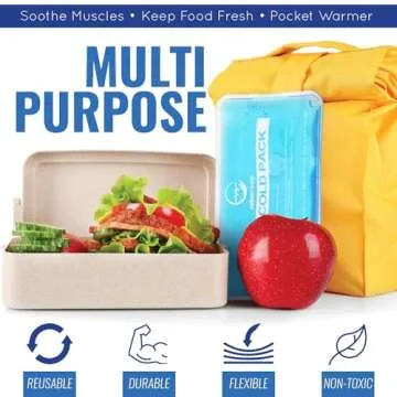 Reusable Hot and Cold Gel Ice Packs for Injuries - Cold Compress, Ice Pack, Gel Ice Packs, Cold Pack, Gel Ice Pack, Cold Packs for Injuries - 7 Pack