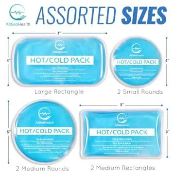 Reusable Hot and Cold Gel Ice Packs for Injuries - Cold Compress, Ice Pack, Gel Ice Packs, Cold Pack, Gel Ice Pack, Cold Packs for Injuries - 7 Pack