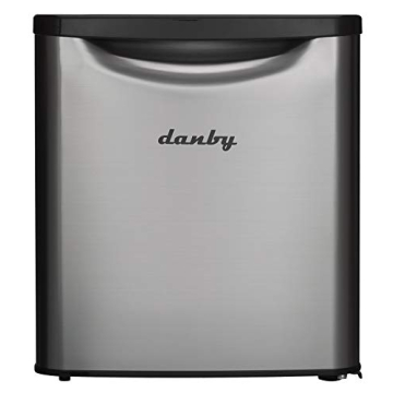 Danby DAR017A3BSLDB-6 1.7 Cu.Ft. Mini Fridge - Compact, Stylish Refrigeration for Any Space