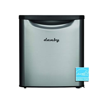 Danby 1.7 Cu.Ft. Compact Mini Fridge - Energy Efficient Stainless Steel