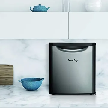 Danby 1.7 Cu.Ft. Compact Mini Fridge - Energy Efficient Stainless Steel