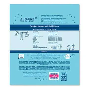 Natural Laundry Detergent Packs - Unscented, 45 Packets