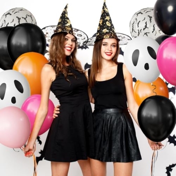 OuMuaMua Halloween Party Balloons Set with 3D Bats