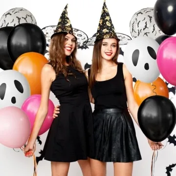 OuMuaMua Halloween Party Balloons Set with 3D Bats