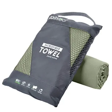 Rainleaf Microfiber Towel - Perfect for Travel, Gym, and Camping - Quick Dry and Super Absorbent, Ul...