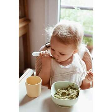 BEABA Silicone Baby Feeding Set with Suction Plates