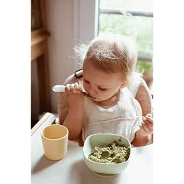 BEABA Silicone Baby Feeding Set with Suction Plates