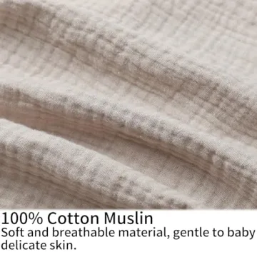 100% Cotton Muslin Nursing Pillow Cover Soft Safe Comfortable