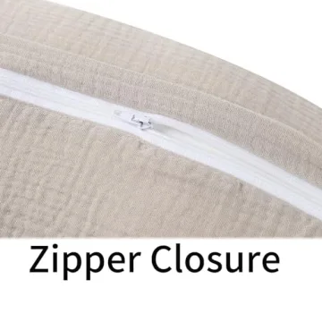 100% Cotton Muslin Nursing Pillow Cover Soft Safe Comfortable