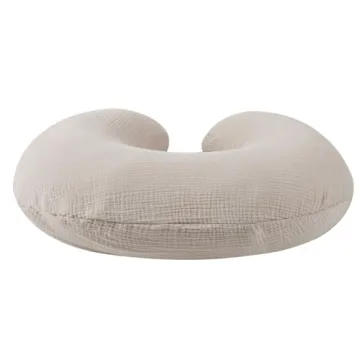 100% Cotton Muslin Nursing Pillow Cover Soft Safe Comfortable