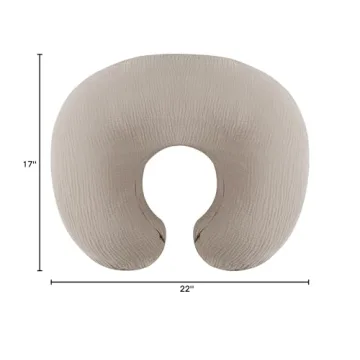 100% Cotton Muslin Nursing Pillow Cover Soft Safe Comfortable