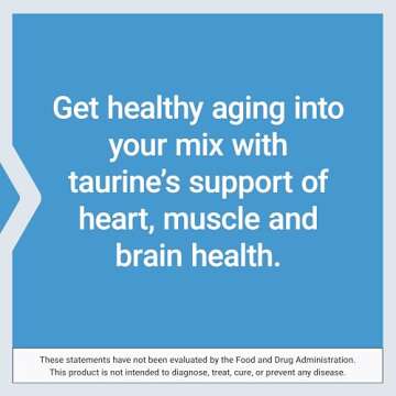 Life Extension Taurine Powder – Healthy Cardiovascular Support, Promotes Brain Health, Healthy Aging, and Muscle and Exercise Recovery – Gluten-Free, Non-GMO, Vegetarian – 300 Grams