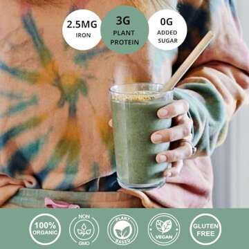 Philosophie Vegan Protein Powder - Green Superfood Powder with Hemp Protein, Spirulina & Maca Root P...