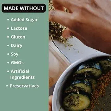 Philosophie Vegan Protein Powder - Green Superfood Powder with Hemp Protein, Spirulina & Maca Root Powder - Plant-Based, Organic Superfood Blend - Protein Powder for Meal Replacement Shake, 8oz