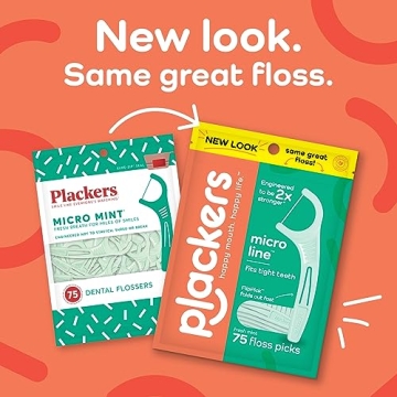 Plackers Micro Line Dental Floss Picks for Effortless Oral Care
