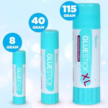 Darice Giant Disappearing Purple Glue Stick - 115 grams