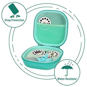 Aenllosi Hard Carrying Case Replacement for Moonlite Mini Projector Gift Pack fits Upto 20 Storybook Reels,Storybook Projector Organizer(Only Case,Mint)