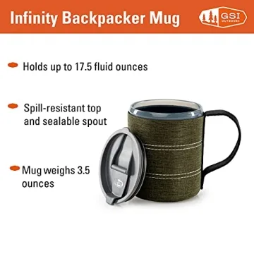 GSI Outs 75283 Infinity Backpacker Mug Ideal for Camping