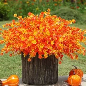 Ivydale Faux Mums Flowers for Outdoor Decor - 12 Bundles