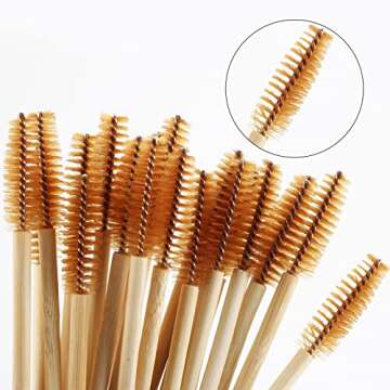 100 Pcs Disposable Mascara Wands for Eyelash and Brow Care