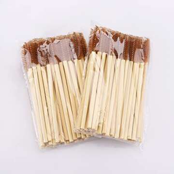 100 Pcs Disposable Mascara Wands for Eyelash and Brow Care